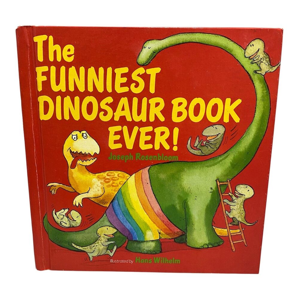 The Funniest Dinosaur Book Ever Hardcover Book Joseph Rosenbloom 1987 Vintage